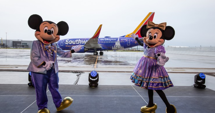 Il boeing personalizzato Disney di Southwest Airlines