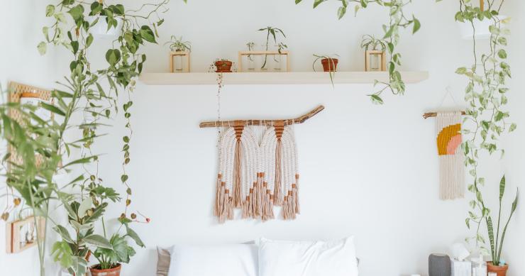 Come creare l'arredamento della camera da letto in stile boho chic