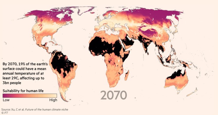 Il possibili rischi del cambiamento climatico