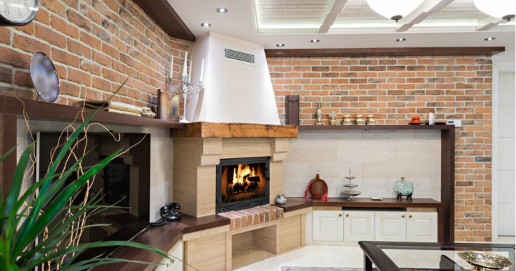 camino in appartamento