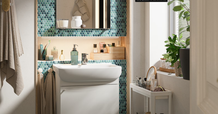 Come arredare un bagno piccolo in stile minimalista con Ikea