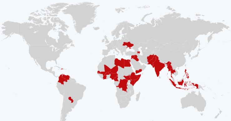Le guerre nel mondo nel 2022
