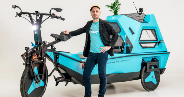 Z-Triton: la rivoluzionaria bicicletta elettrica che è anche una roulotte e una barca