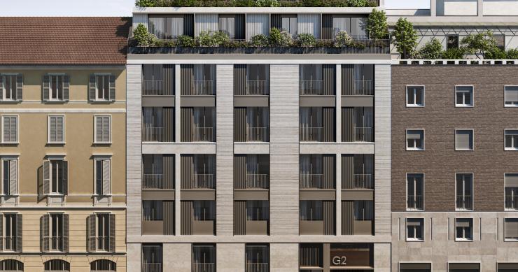 Via Giannone 2 Milano rendering