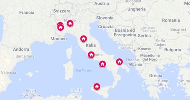 La mappa delle zone più care per affittare casa nelle principali città italiane