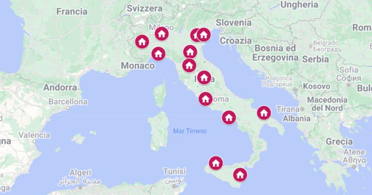 La mappa dei quartieri più cari per affittare casa nelle principali città