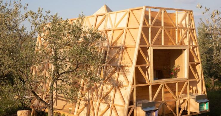 Mini casa prefabbricata in legno