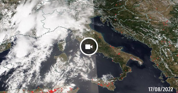 L'Italia brucia da nord a sud: il time laps degli incendi dell'estate 2022