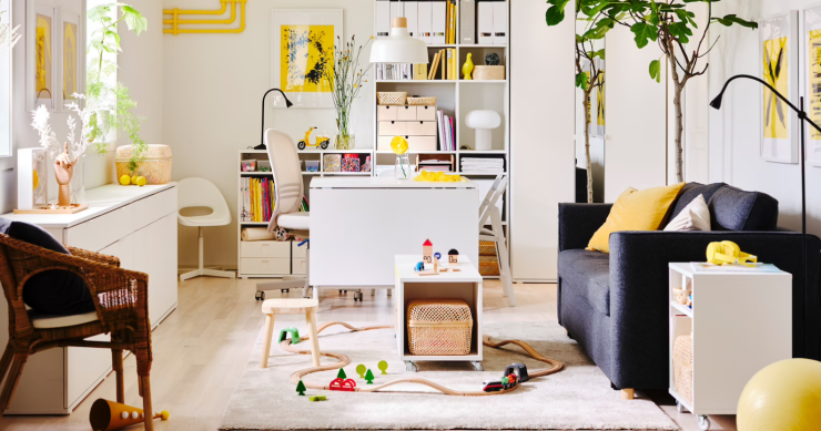 Idee per arredare un soggiorno piccolo e ottimizzare gli spazi con i mobili di Ikea