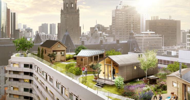 A Rotterdam si può vivere sui tetti verdi: ecco i Rooftop Villages olandesi