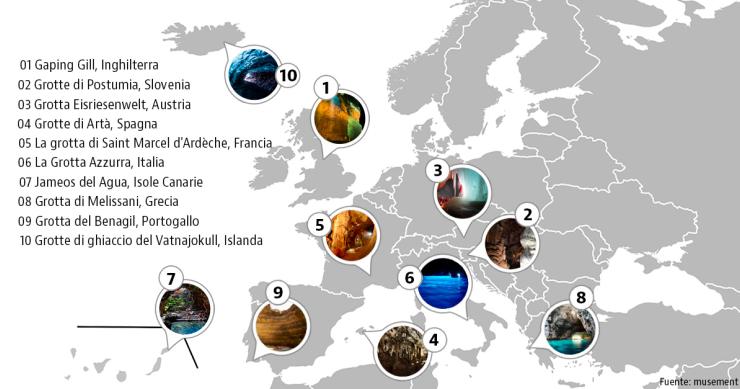 Le grotte più belle d'Europa