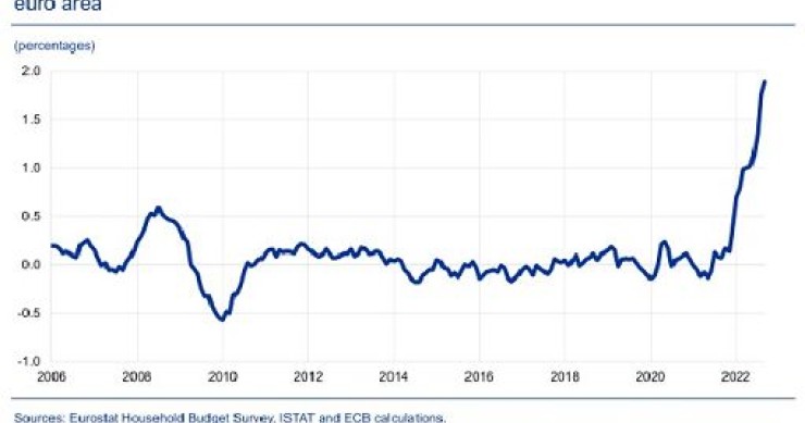 Bce: divario di inflazione sui bassi redditi salito a massimi dal 2006