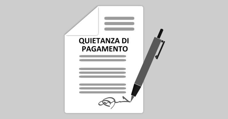 quietanza di pagamento