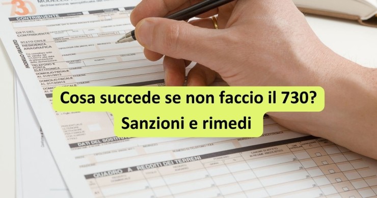 cosa succede se non faccio il 730