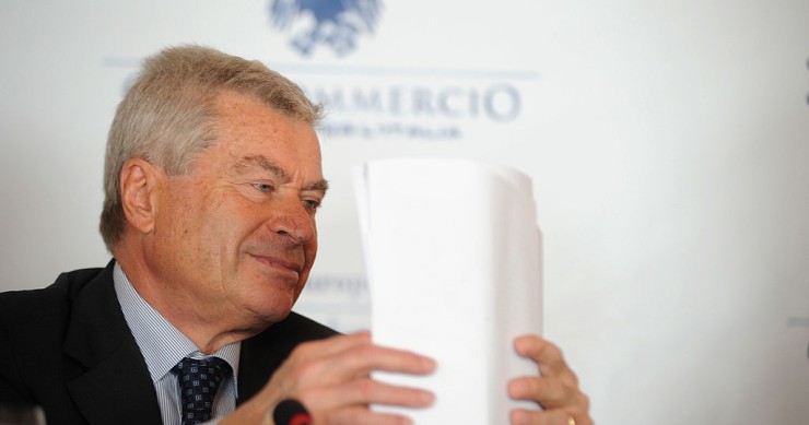 Carlo Sangalli, presidente Confocommercio