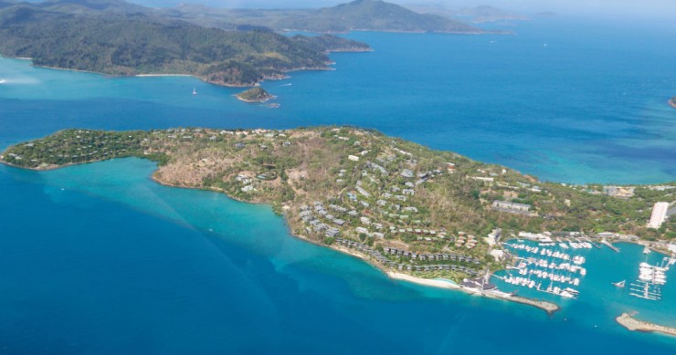 Vista aérea de Hamilton Island