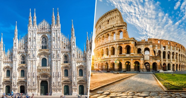 Milan and Rome