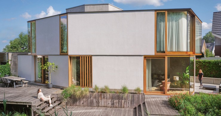 Edge House está situado en el barrio de Nieuw Sloten de Ámsterdam