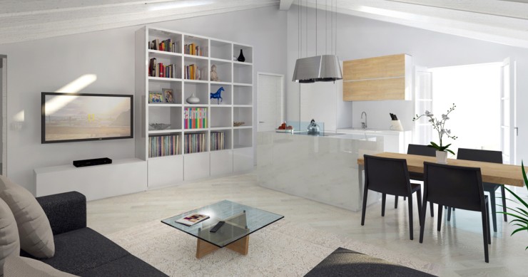 Mansarde con cantine