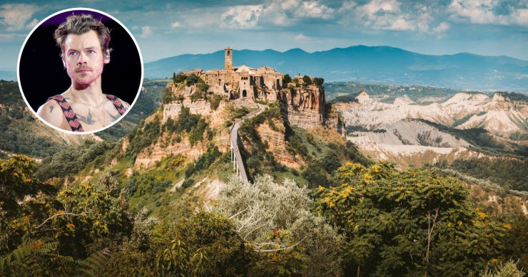 Harry Styles civita di bagnoregio