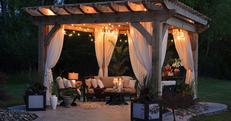 decoração de exteriores