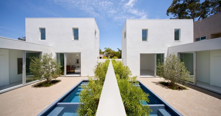Courtyard White Houses