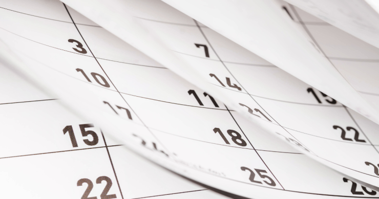 calendario settimanale 2024