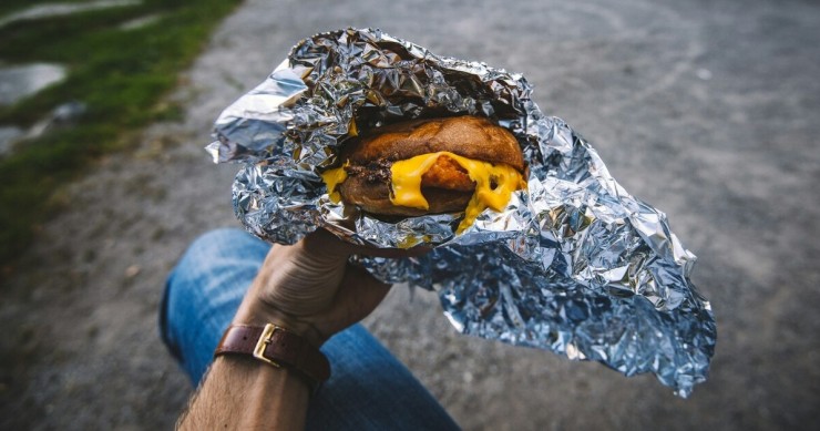 panino conservato nella carta stagnola