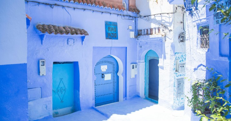 La città blu del Marocco