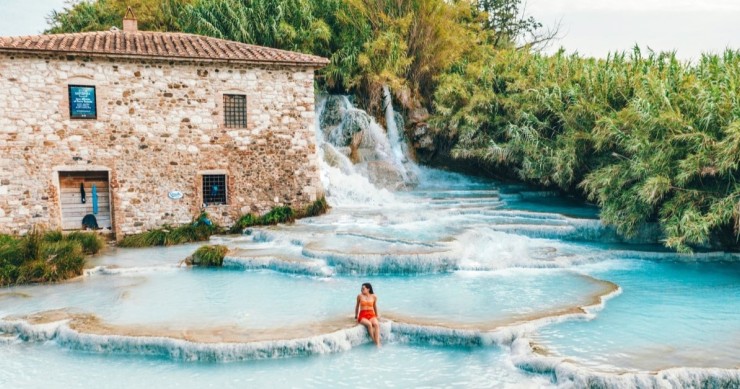 Hot springs in Italy