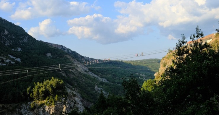 il ponte sospeso più lungo d'Italia