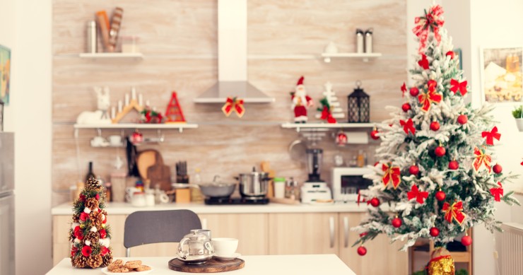 decorare cucina natale