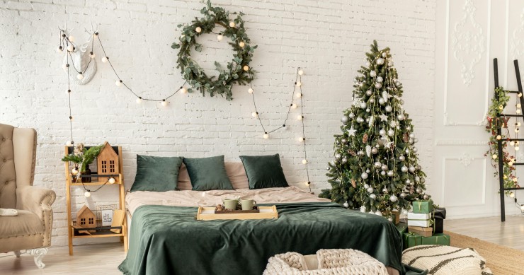 Come decorare la camera da letto a Natale