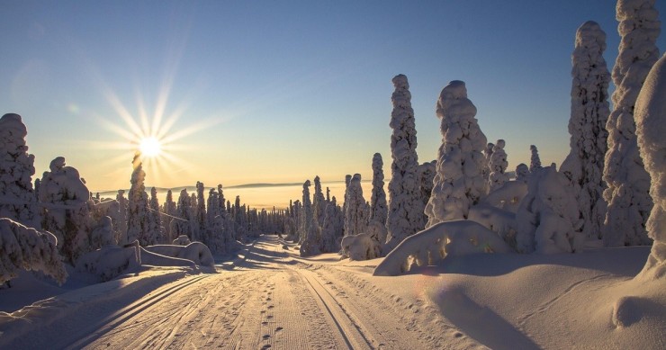 un suggestivo paesaggio nella Lapponia finlandese