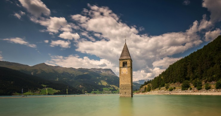campanili sommersi in Italia