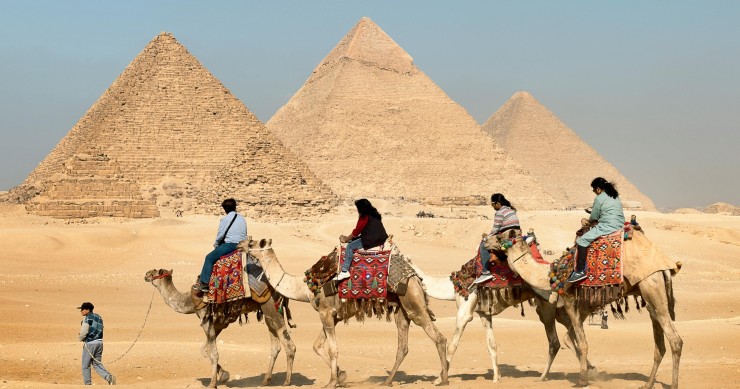 piramidi di Giza dove si trovano