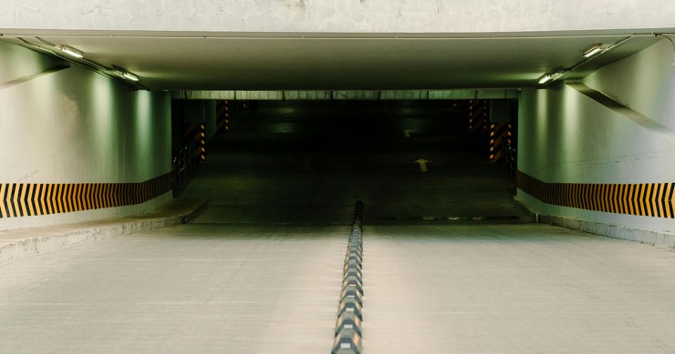 Rampa d'accesso al garage condominiale
