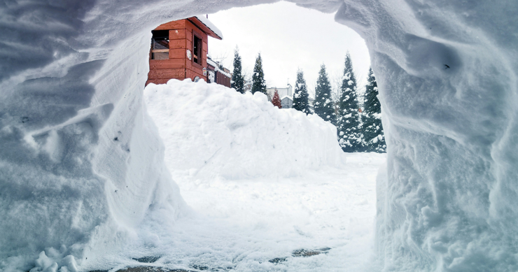 L'ingresso di un Igloo