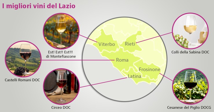 migliori vini del lazio