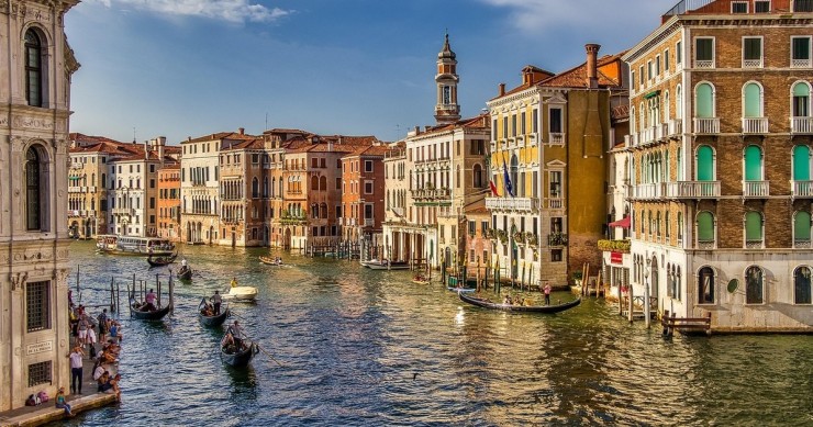 Una foto de la laguna de Venecia.
