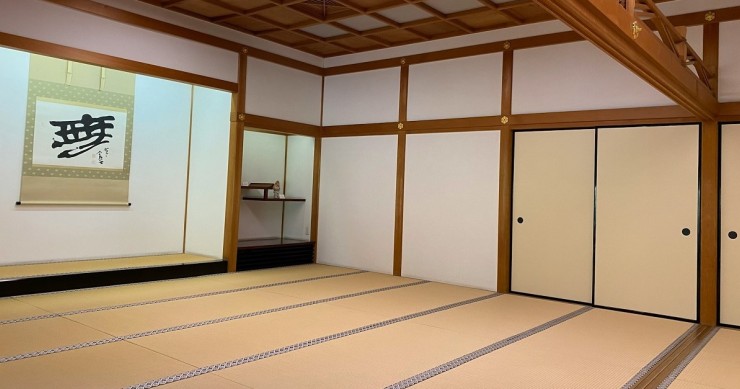 Il tatami di una palestra di arti marziali