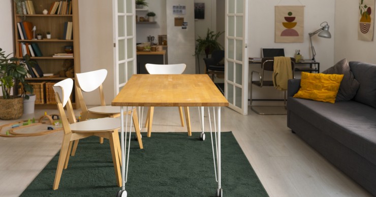 Design degli interni con mobili 