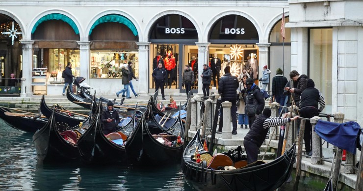 calles comerciales de Venecia