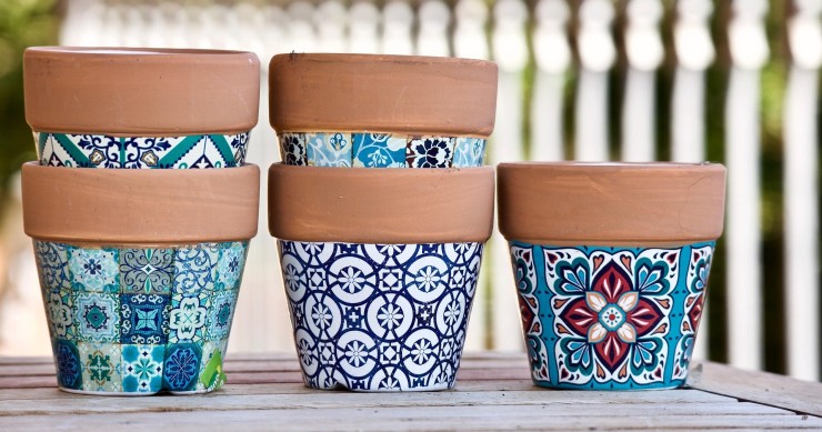 come disporre i vasi in giardino