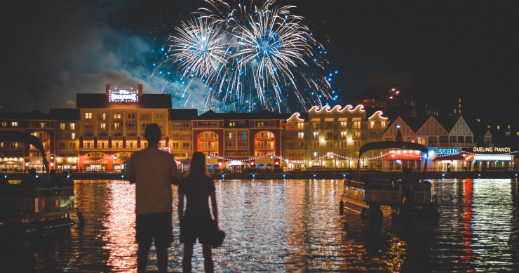 San Giovanni fireworks Lake Como