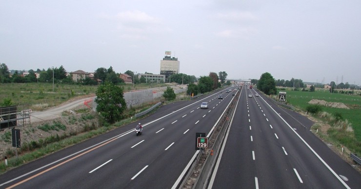 Un tratto dell'Autostrada del Sole (A1 Milano-Napoli)