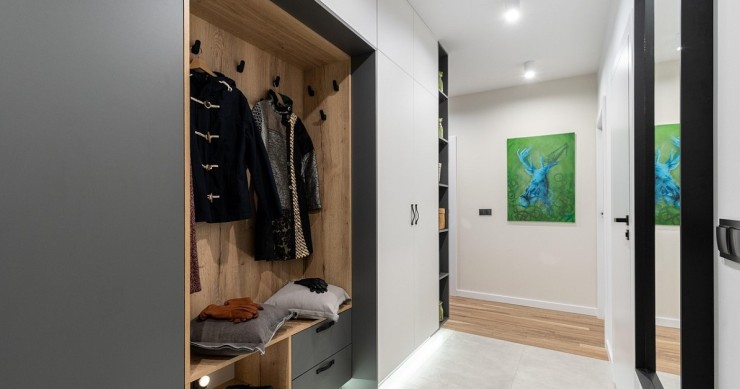 Una cabina armadio a muro