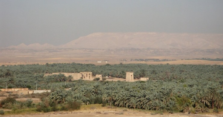 La città scoperta nel deserto in Egitto vista da lontano
