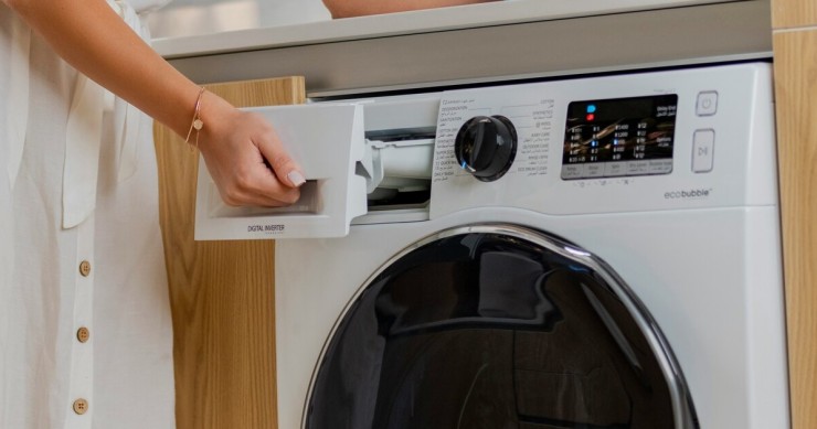 detersivo nella lavatrice