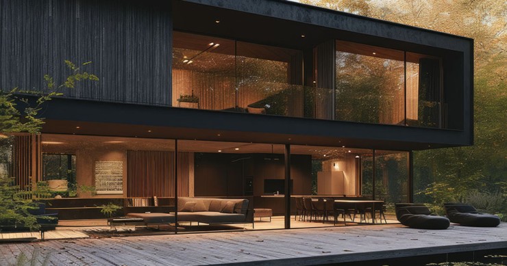 Casa di lusso in legno